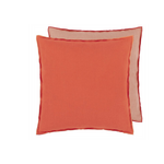 Designer's Guild Brera Lino Nasturtium & Papaya Linen Cushion 22" x 22"