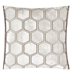 Designer's Guild Manipur Cushion Oyster 17" x 17"