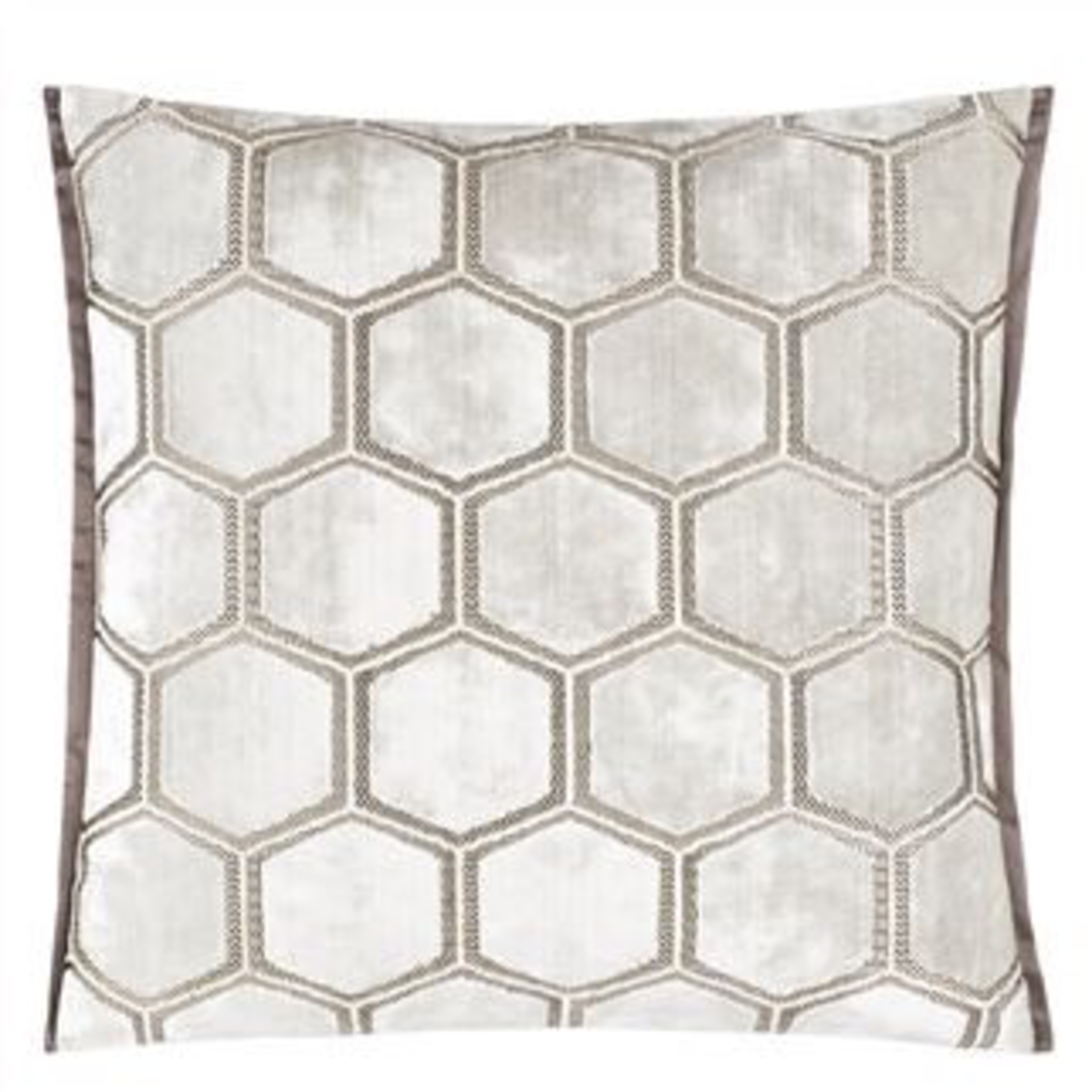Designer's Guild Manipur Cushion Oyster 17" x 17"