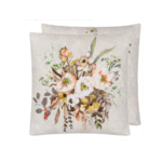 Designer's Guild Margaretta Linen Sepia Cushion 22" x 22"