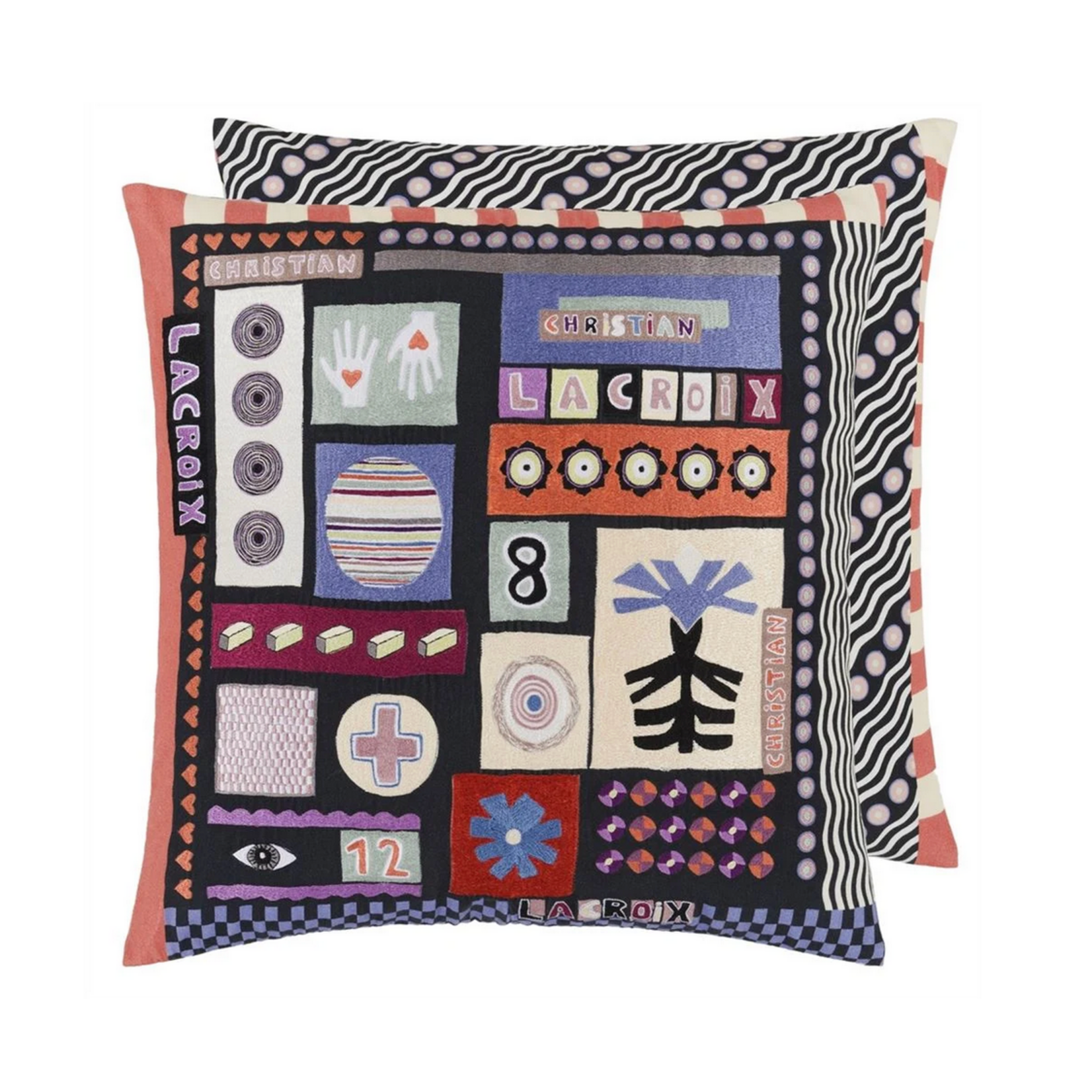 Designer's Guild Bloc Note Mosaique Cushion Christian Lacroix  22" x 22"