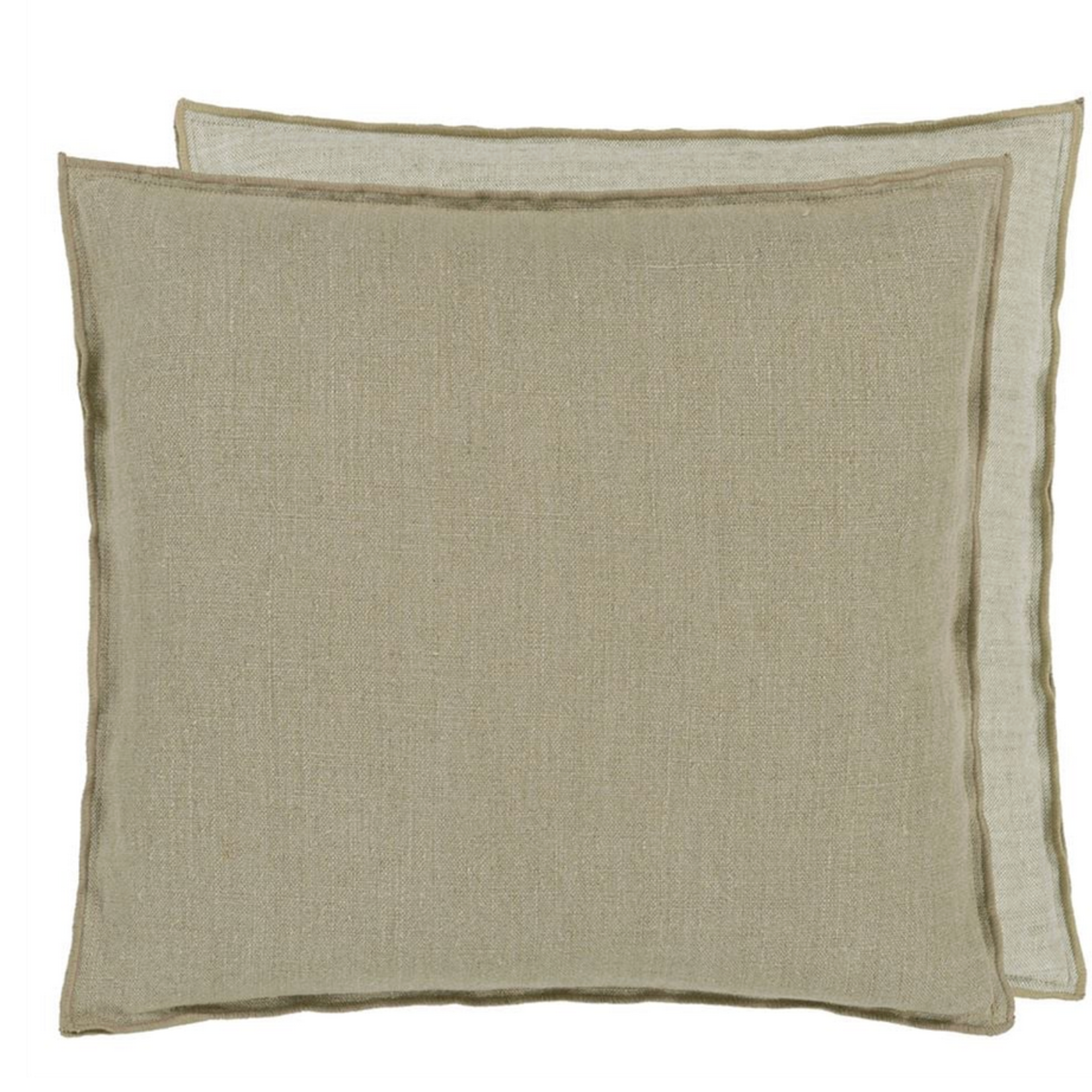 Designer's Guild Brera Lino Seagrass & Natural Cushion 17" x 17"
