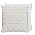 Designer's Guild Marquise Chalk Velvet Decorative Cushion 20"x20"