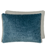 Designer's Guild Mazarin Teal Velvet Lumbar Cushion 16" x12"