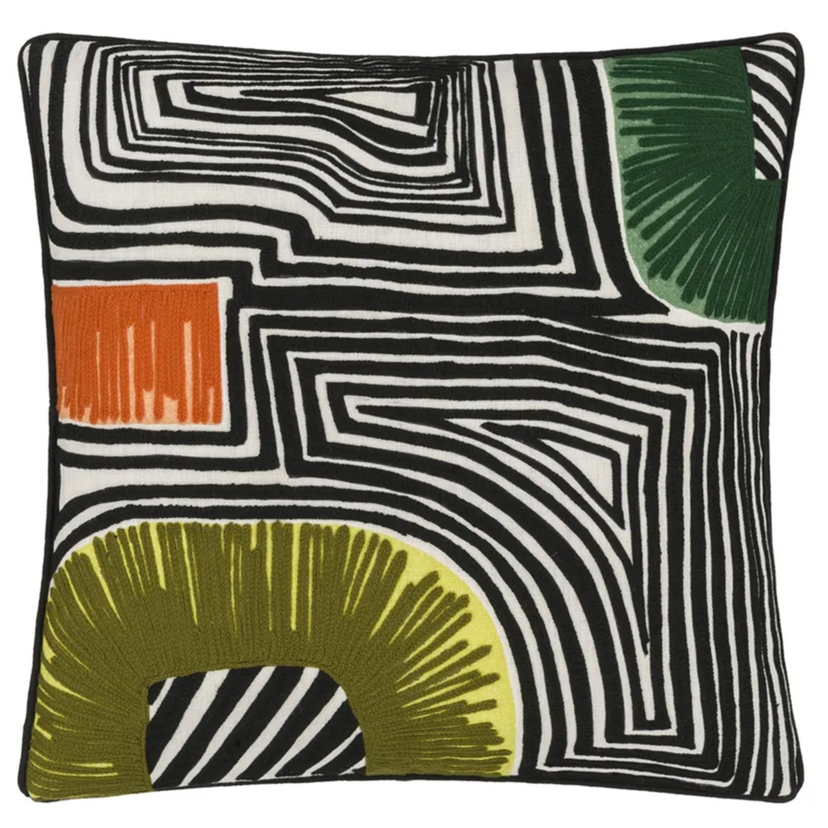 Designer's Guild En Allant Aux Baux Cypres Christian Lacroix Cushion 20"x20"