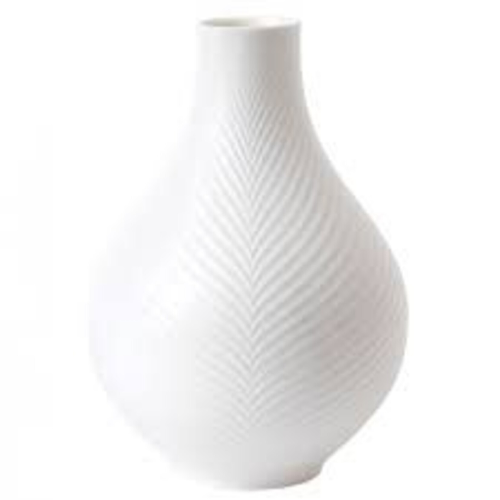 White Folia Bulb Vase