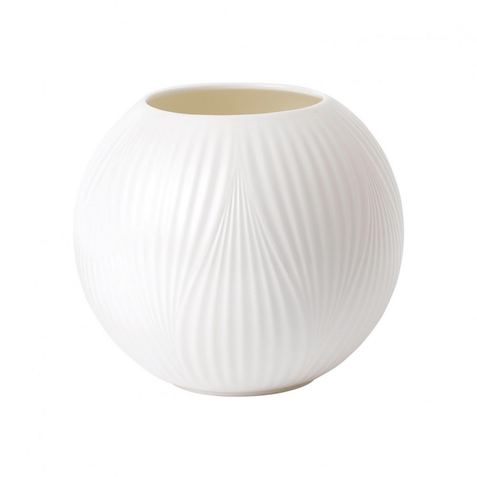 White Folia Rose Bowl