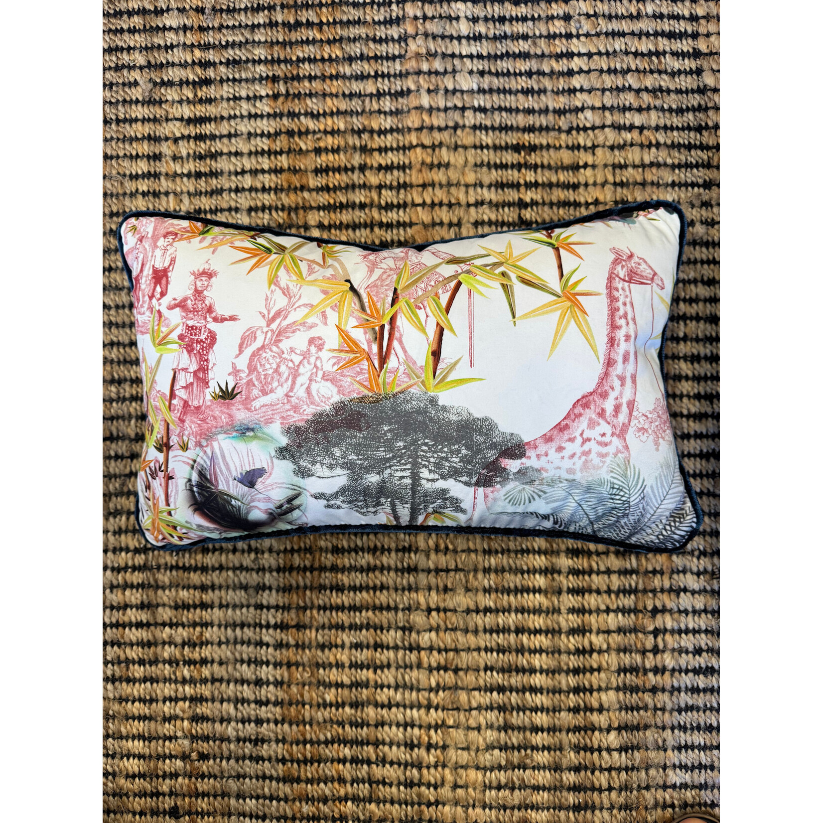 Deity Fantasia-Giraffe Bespoke Cushion Christian Lacroix 12x20