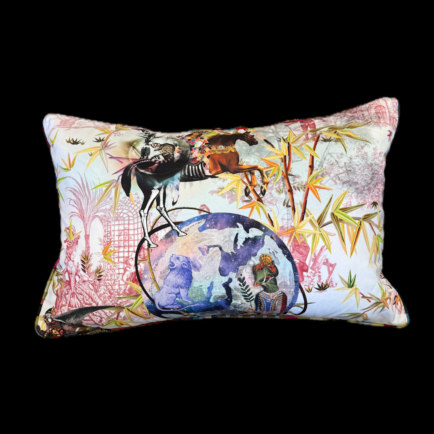 Deity Fantasia-Jester Bespoke Cushion Christian Lacroix 16X24