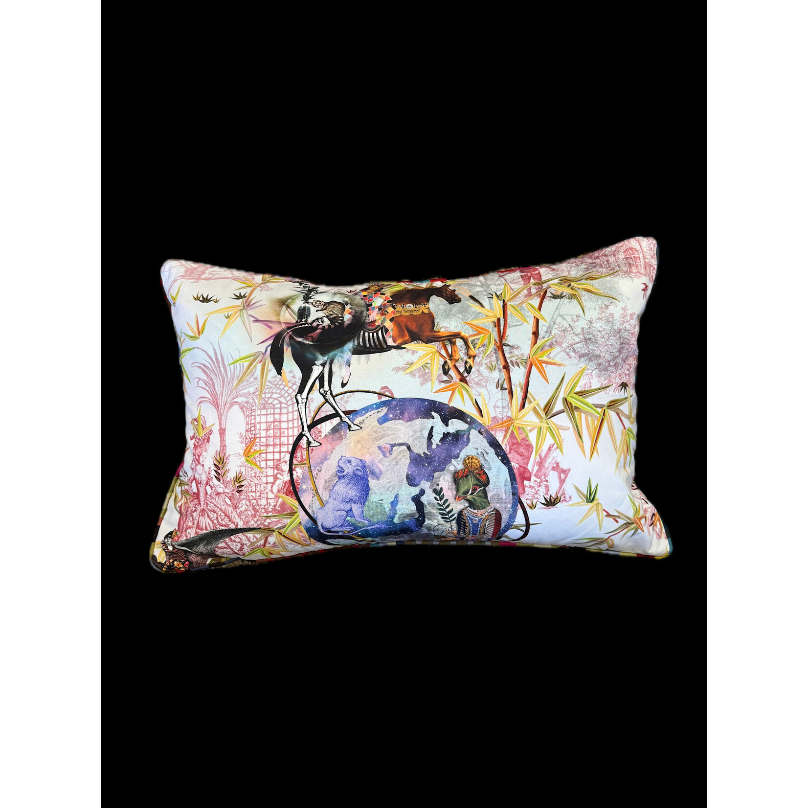 Deity Fantasia-Jester Bespoke Cushion Christian Lacroix 16X24