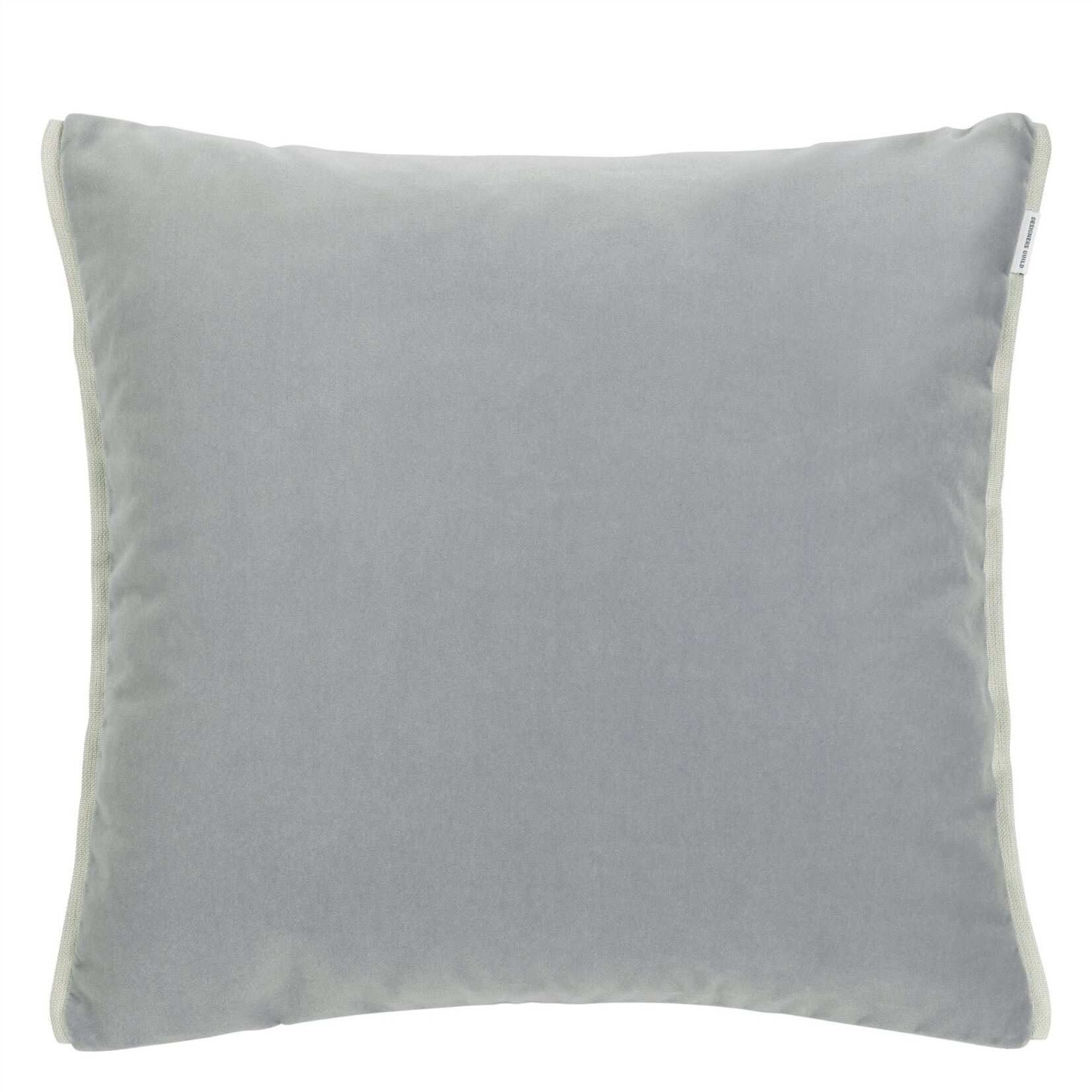 Designer's Guild Varese Granite & Platinum Velvet Decorative Pillow Designers Guild 22 X 22 in