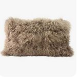 Alamode Khulan Taupe  Lumbart Cushion 12 x 24