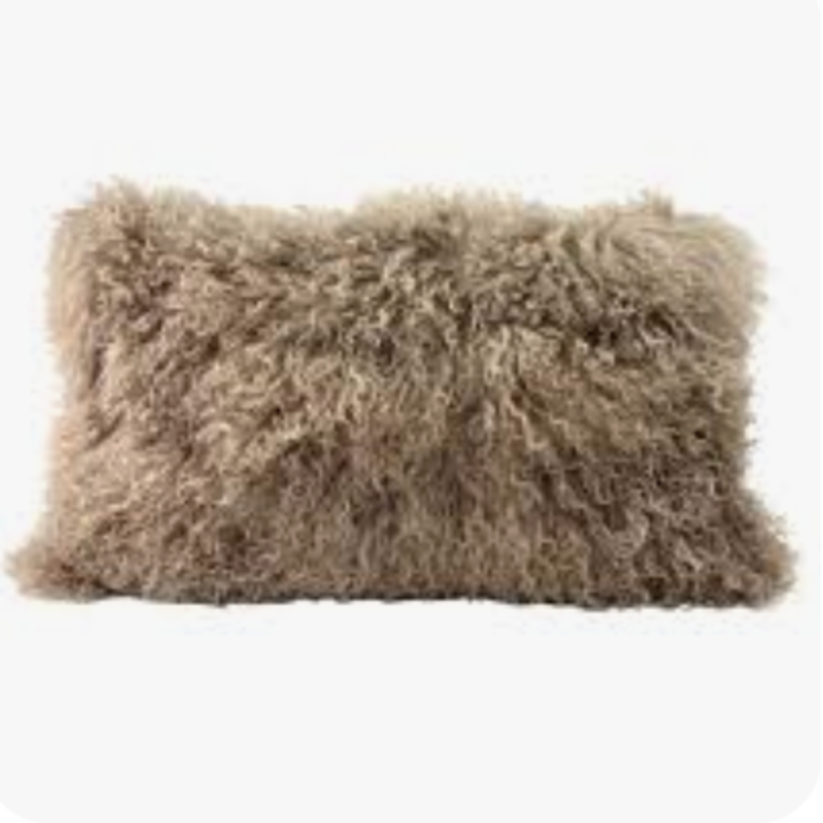 Alamode Khulan Taupe  Lumbart Cushion 12 x 24