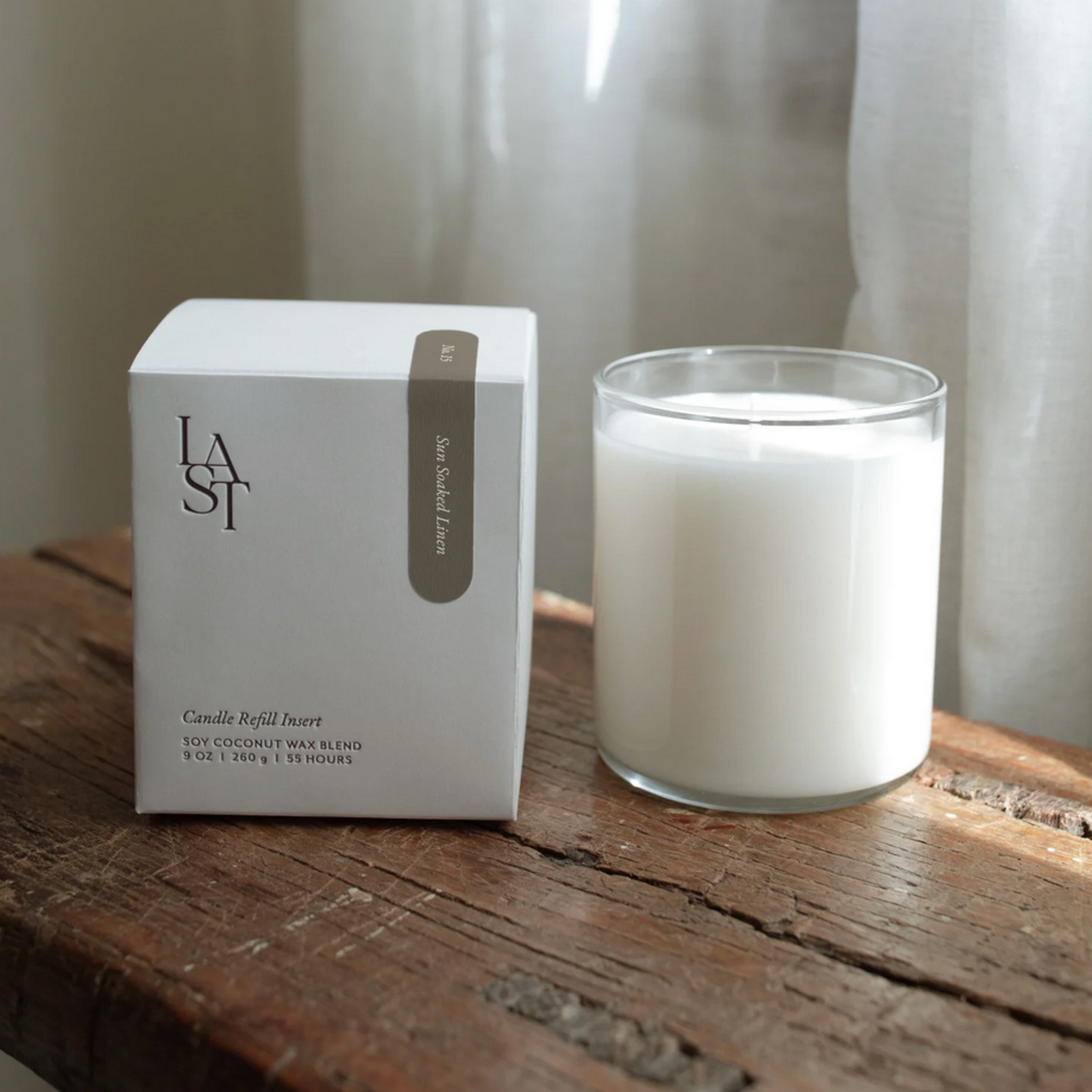 Last Candle Co. No. 15 | Sun Soaked Linen Candle Insert