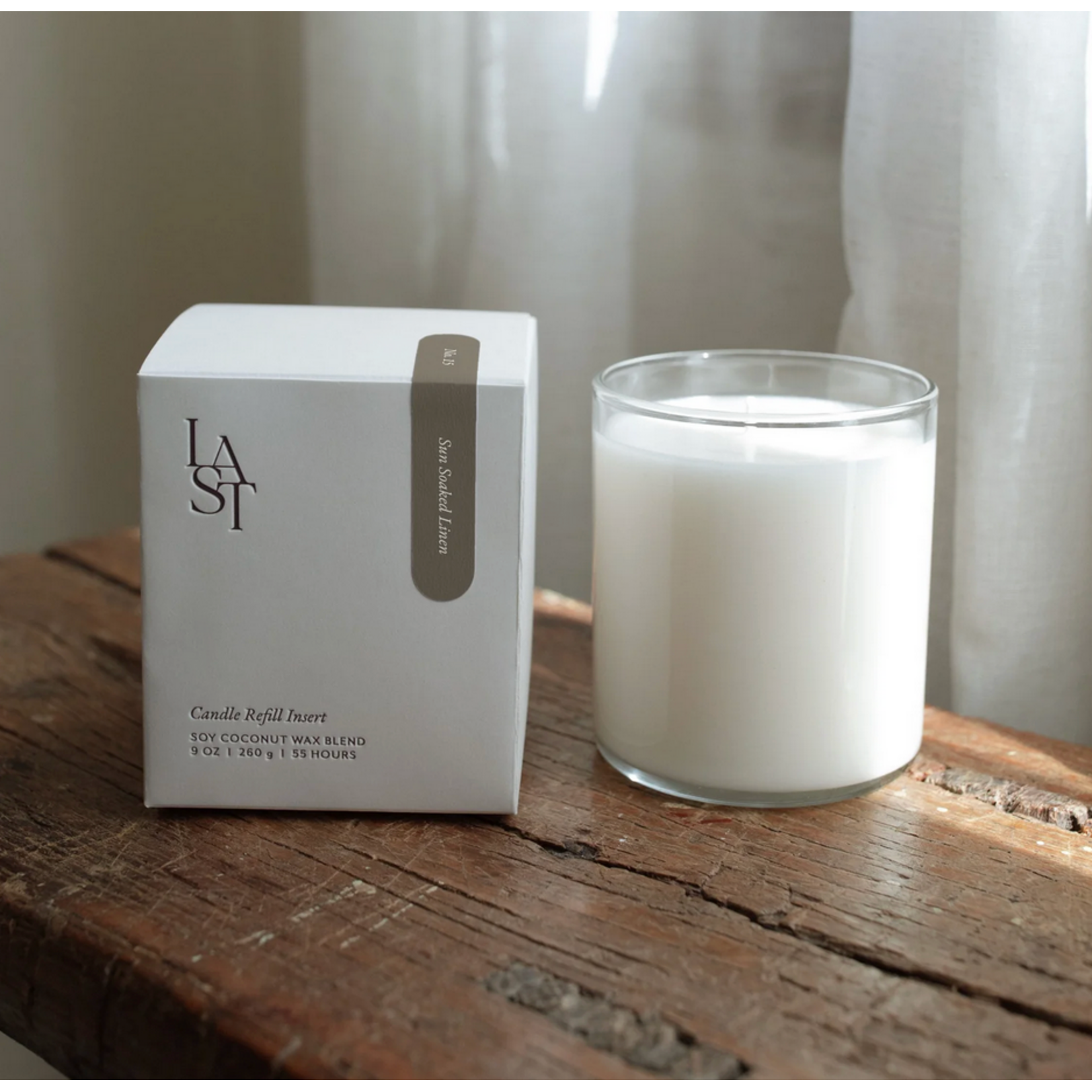 Last Candle Co. No. 15 | Sun Soaked Linen Candle Insert