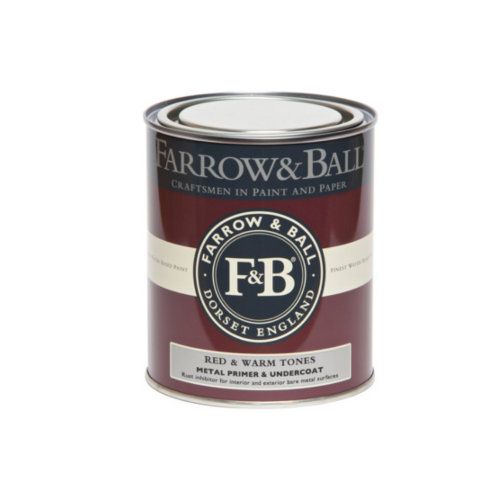 Farrow and Ball 750ml Metal Primer & Undercoat Red & Warm Tones