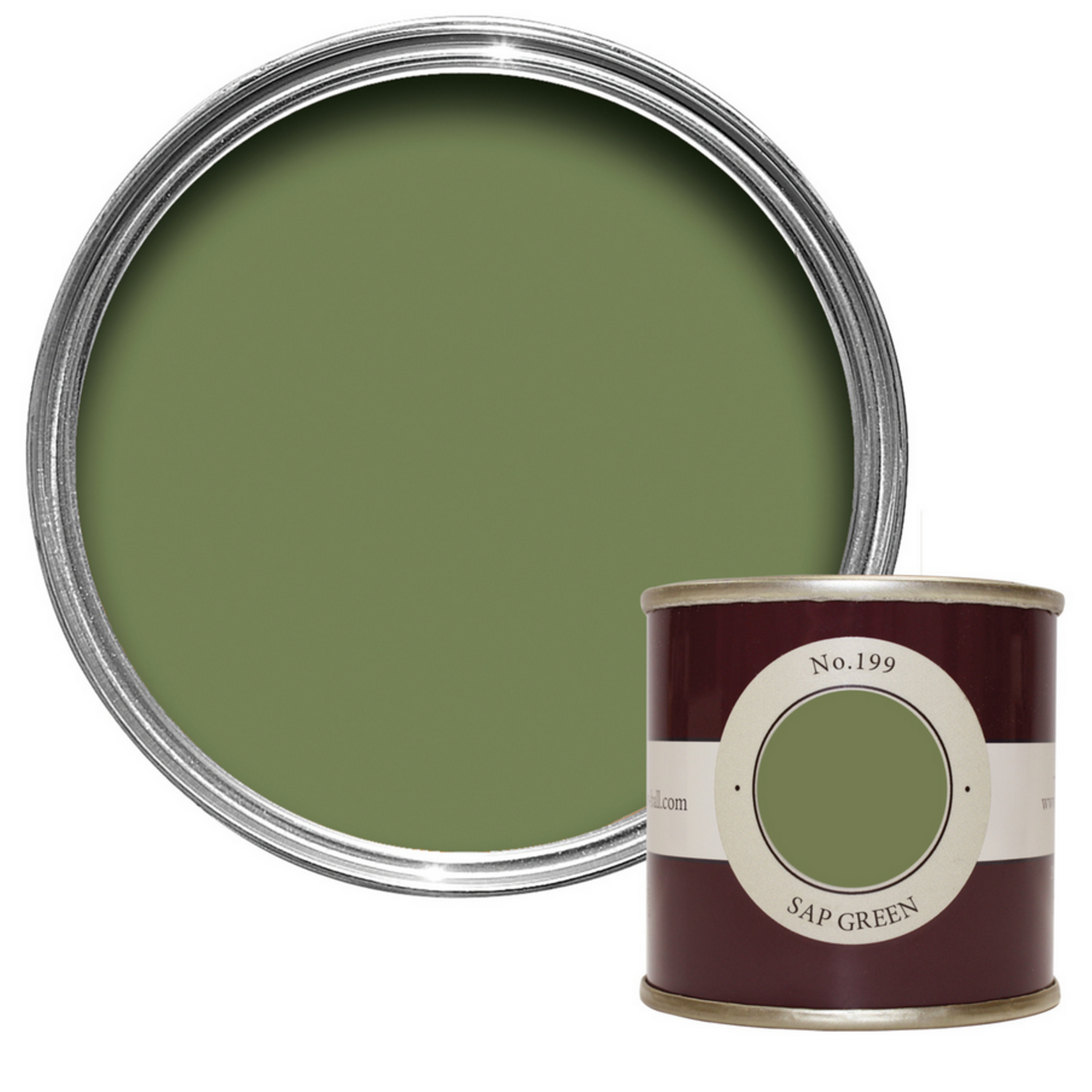 Farrow and Ball 100ml Sample Pot Sap Green No.199