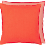 Designer's Guild Brera Lino Nasturtium & Papaya Linen Cushion 17" x 17"