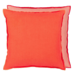 Designer's Guild Brera Lino Nasturtium & Papaya Linen Cushion 17" x 17"