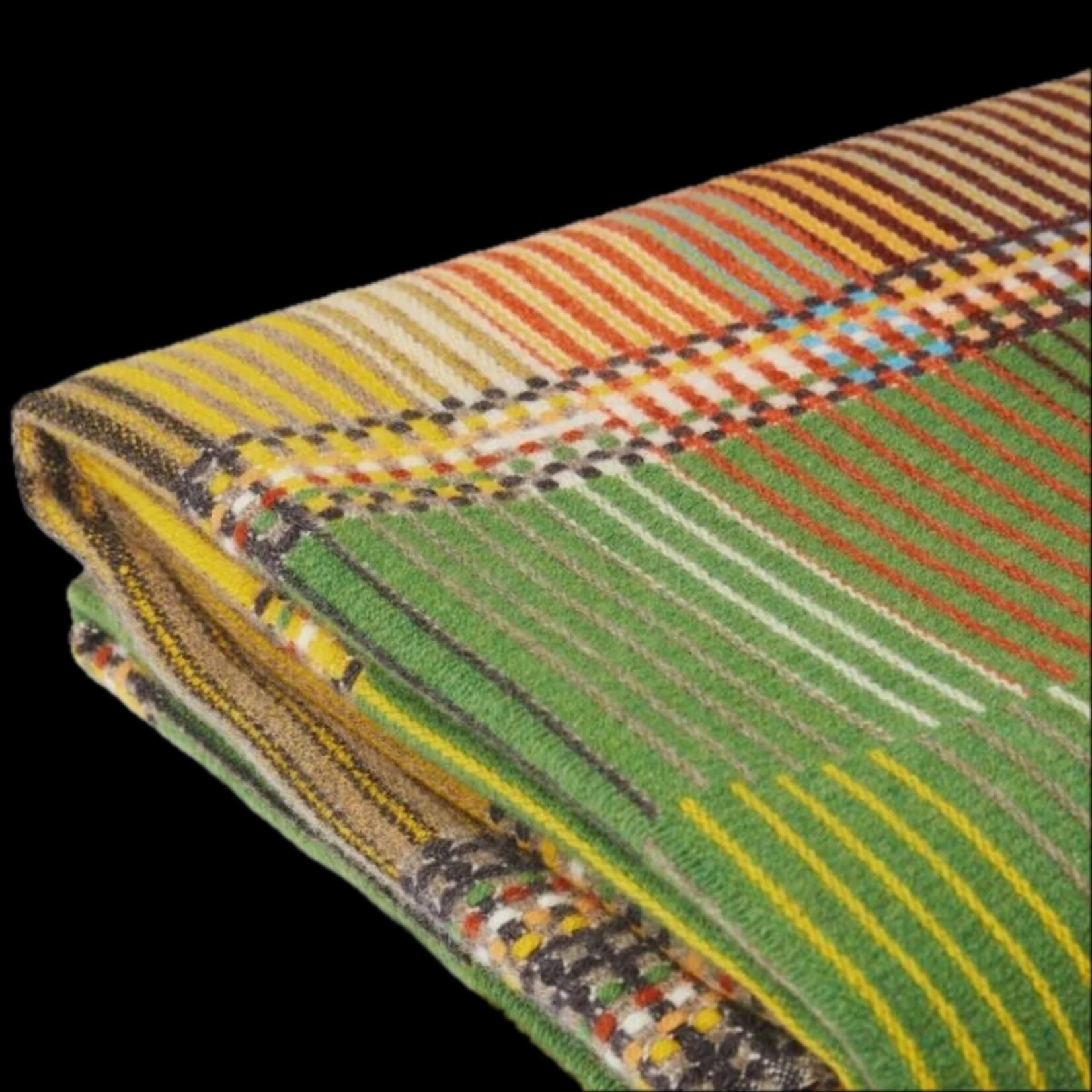 Wallace Sewell W&S Watson Lambswool Pinstripe Throw 45" X 77"