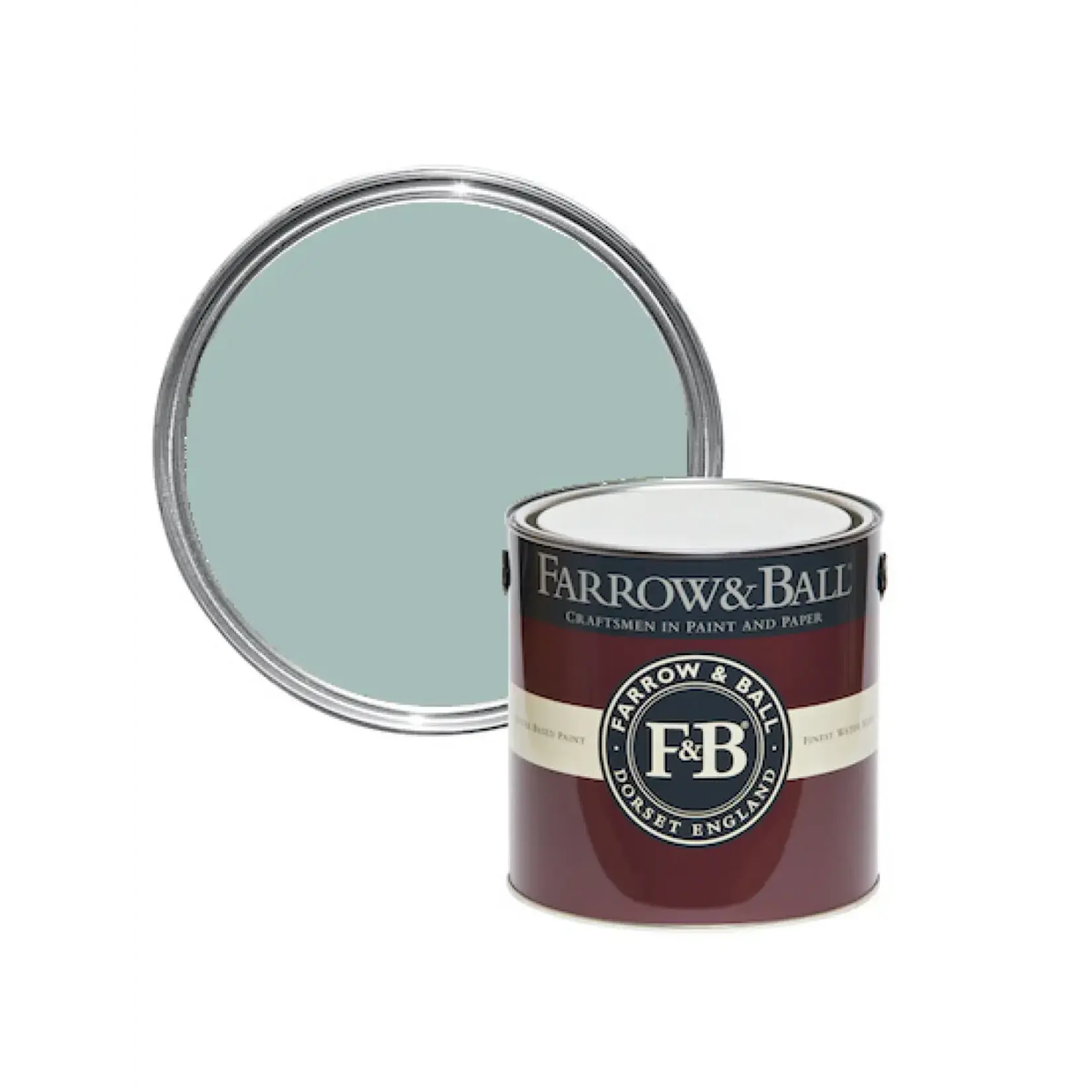 Farrow and Ball US Gallon Flat Eggshell Ancona Blue No.9805