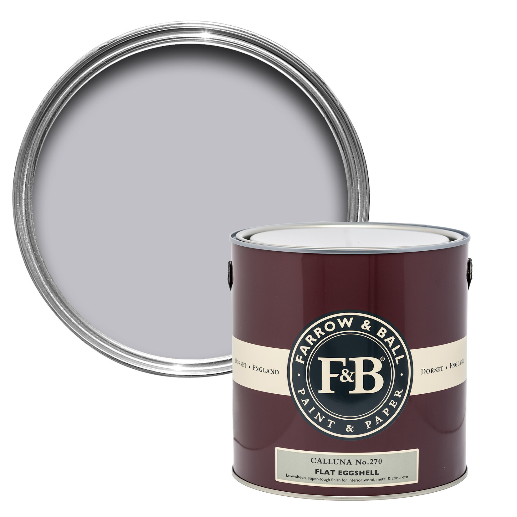 Farrow and Ball US Gallon Flat Eggshell Calluna No.270