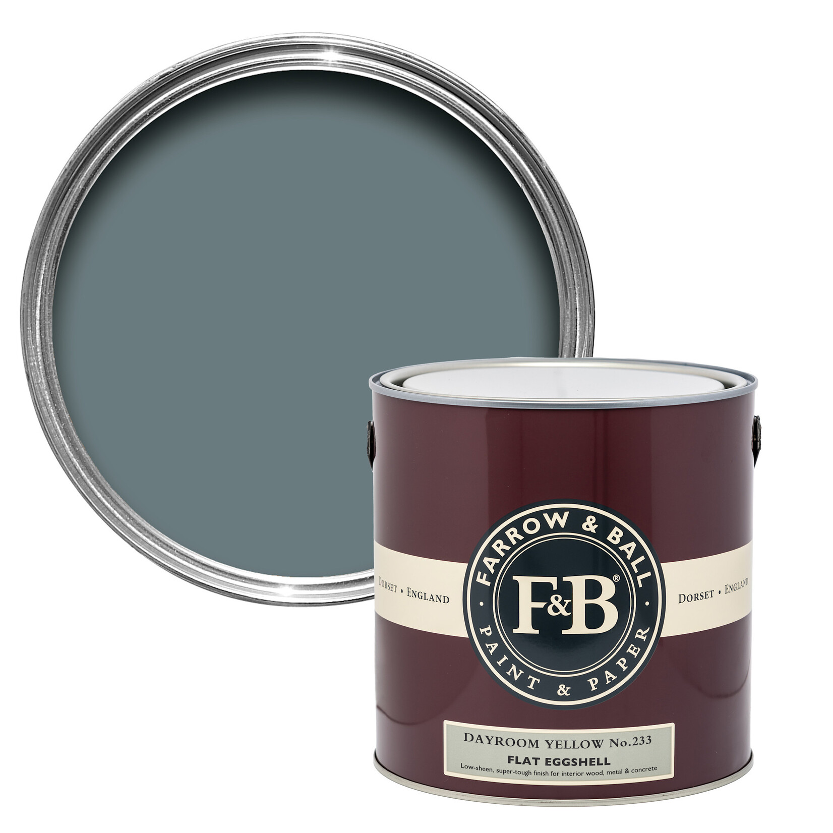 Farrow and Ball US Gallon Flat Eggshell De Nimes No.299