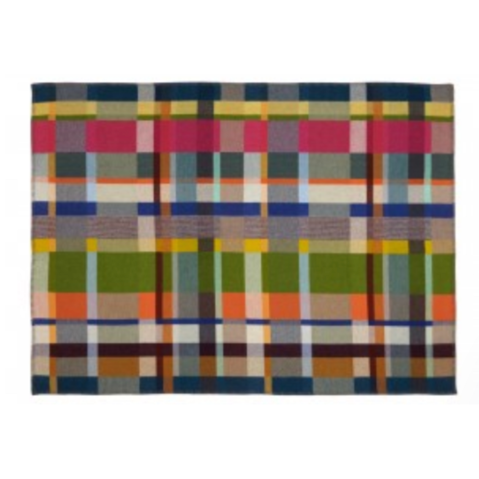 Wallace Sewell W&S Gwynne 100% Lambswool Throw Multi Colour Large 67" x 98"
