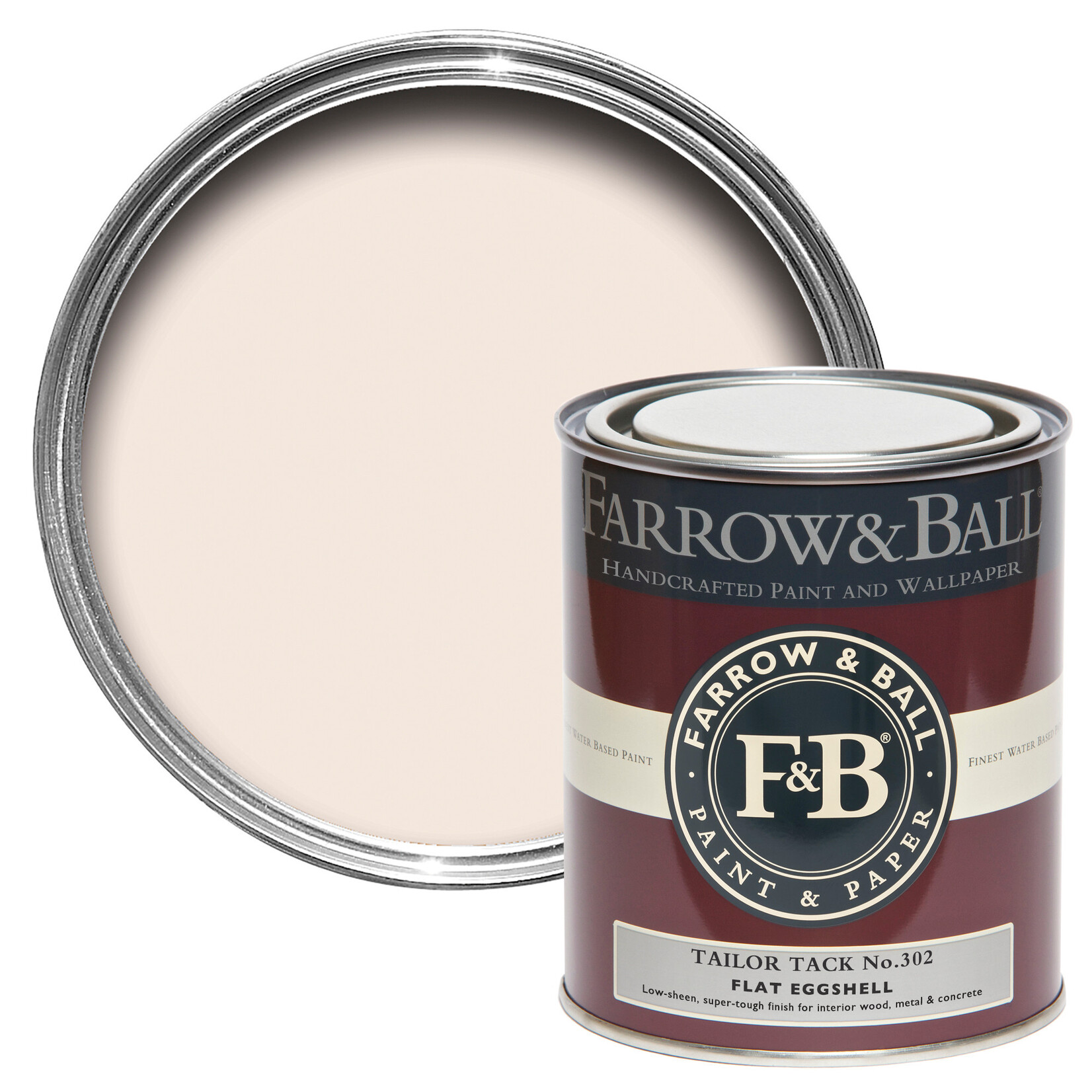 Farrow and Ball 750ml Flat Eggshell Tailor Tack No.302