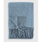 Linen Way Baldwin Dusty Blue Melange Boucle Throw 55"x78"