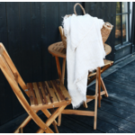 Linen Way Hampton Linen Throw in Milk 60" x 75"