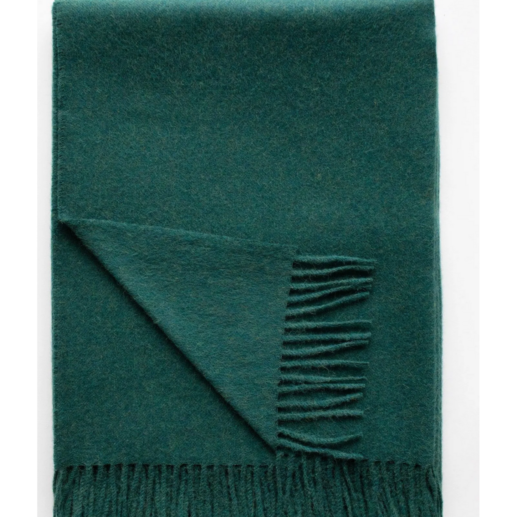 Linen Way Paris Throw in Smoke Pine Melange Baby Alpaca 50" x 70"