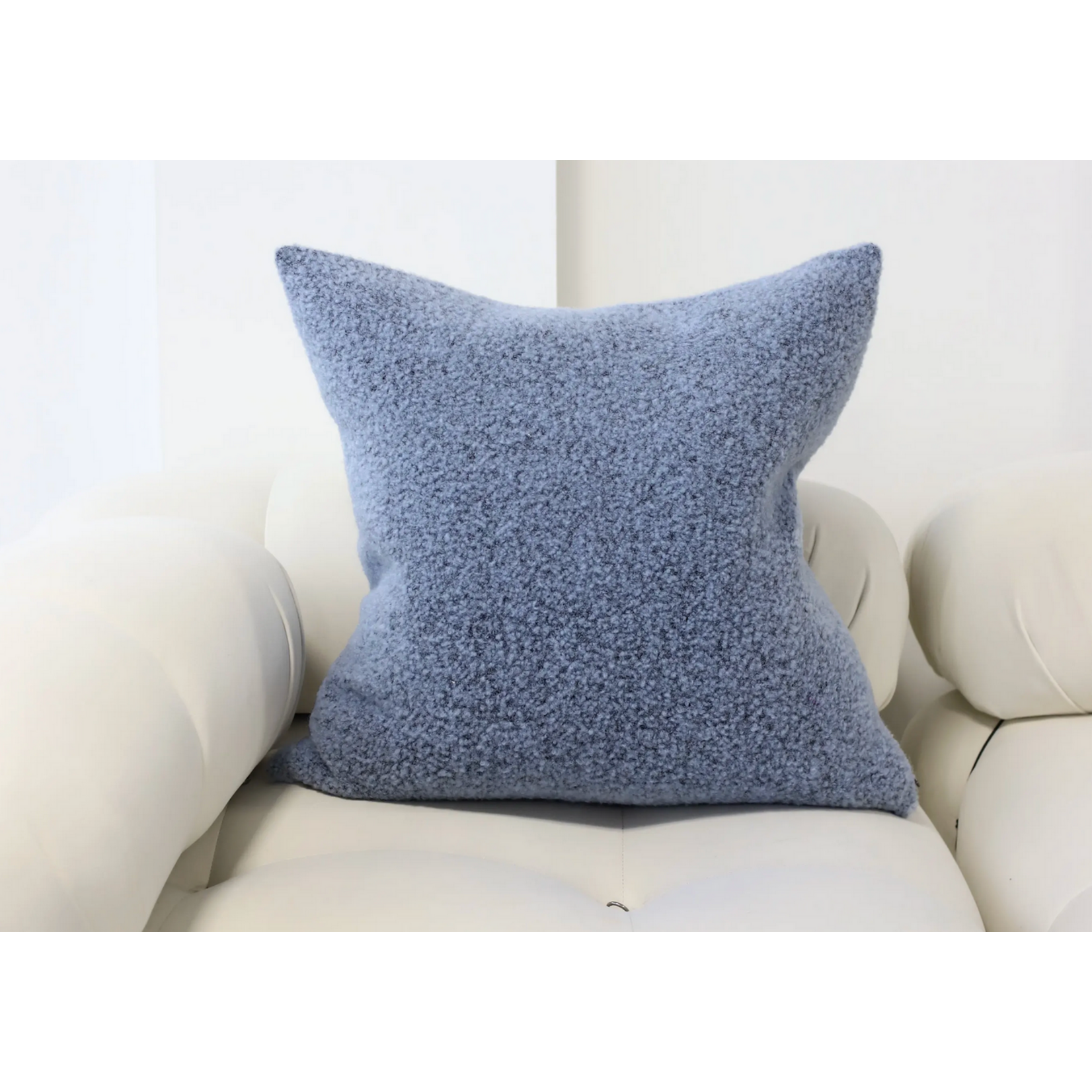 Linen Way Baldwin Dusty Blue Melange Cushion  22" x 22"