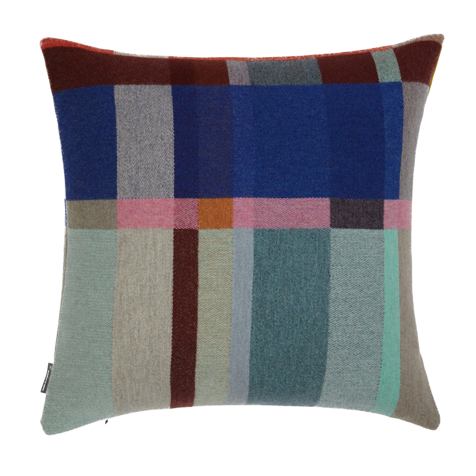 Wallace Sewell W&S Lloyd 100% Lambswool Pink & Mint Cushion Cover 20x20