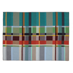 Wallace Sewell W&S Feilden 100% Lambswool Throw blue 49" x 67"