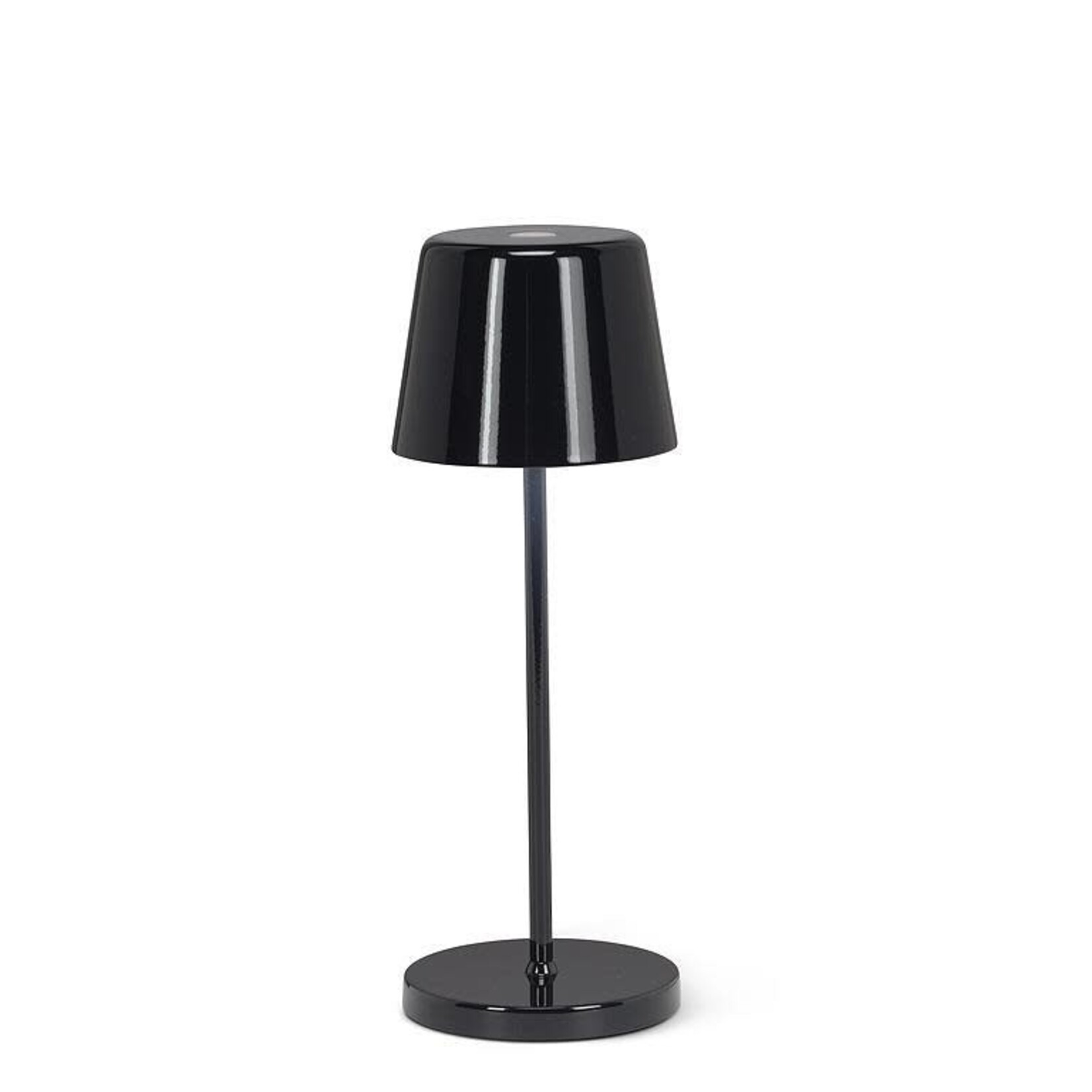 Bell Shaped LED lamp - Gloss Black - 8 Inch cordless