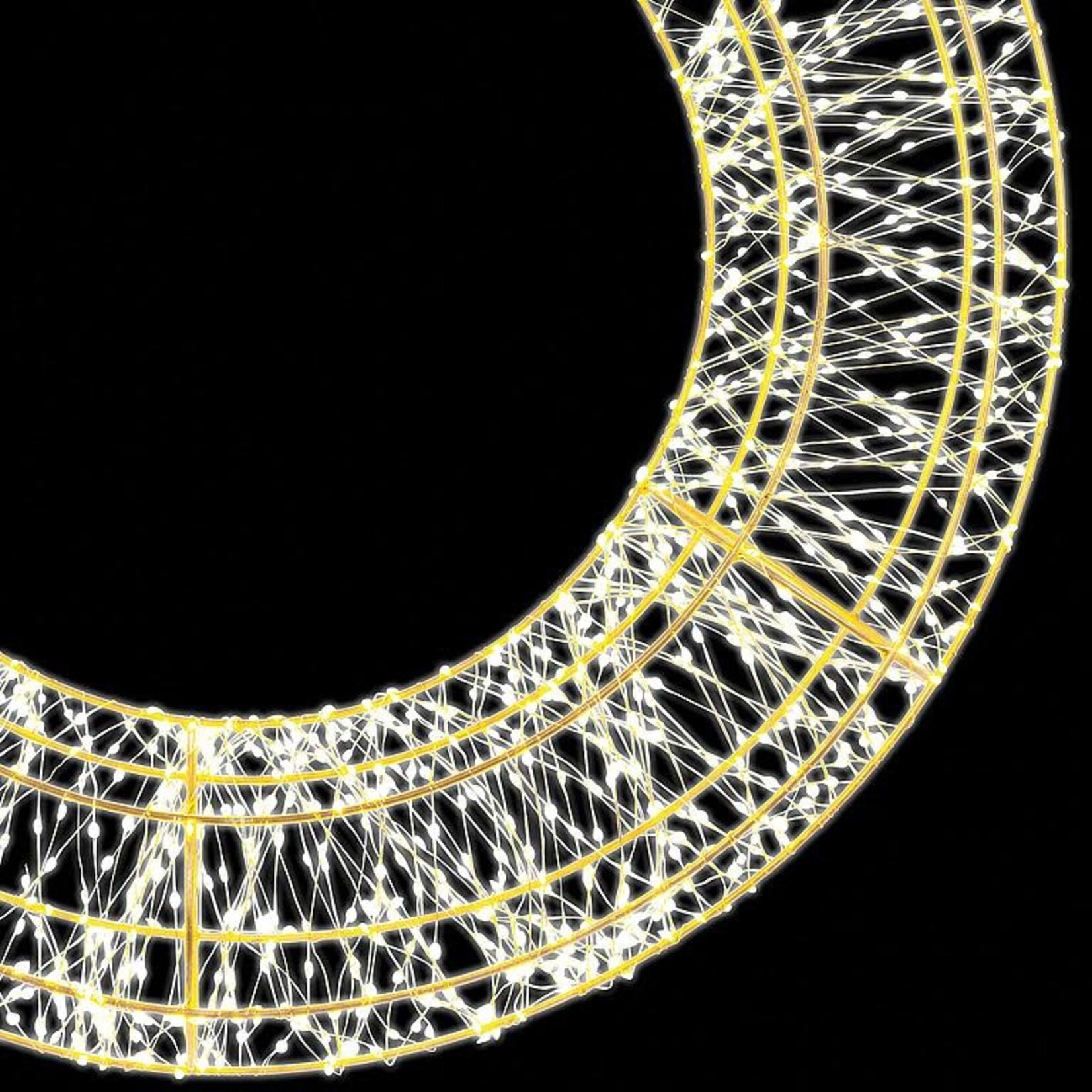 Small 1440L Micro LED Wreath-20"D
