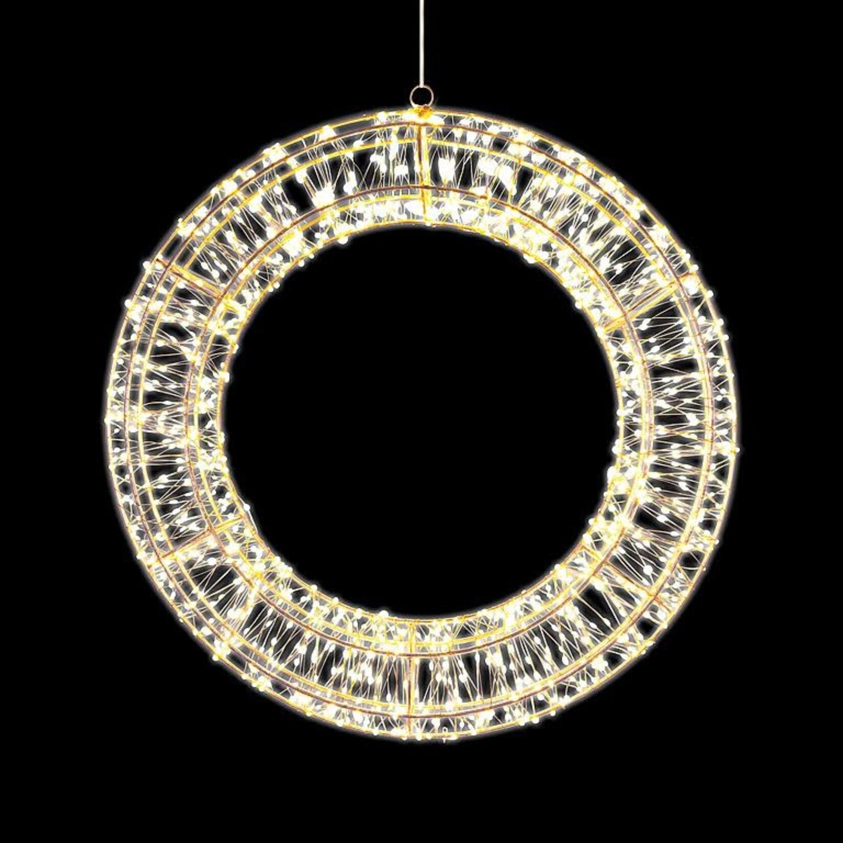 Small 1440L Micro LED Wreath-20"D