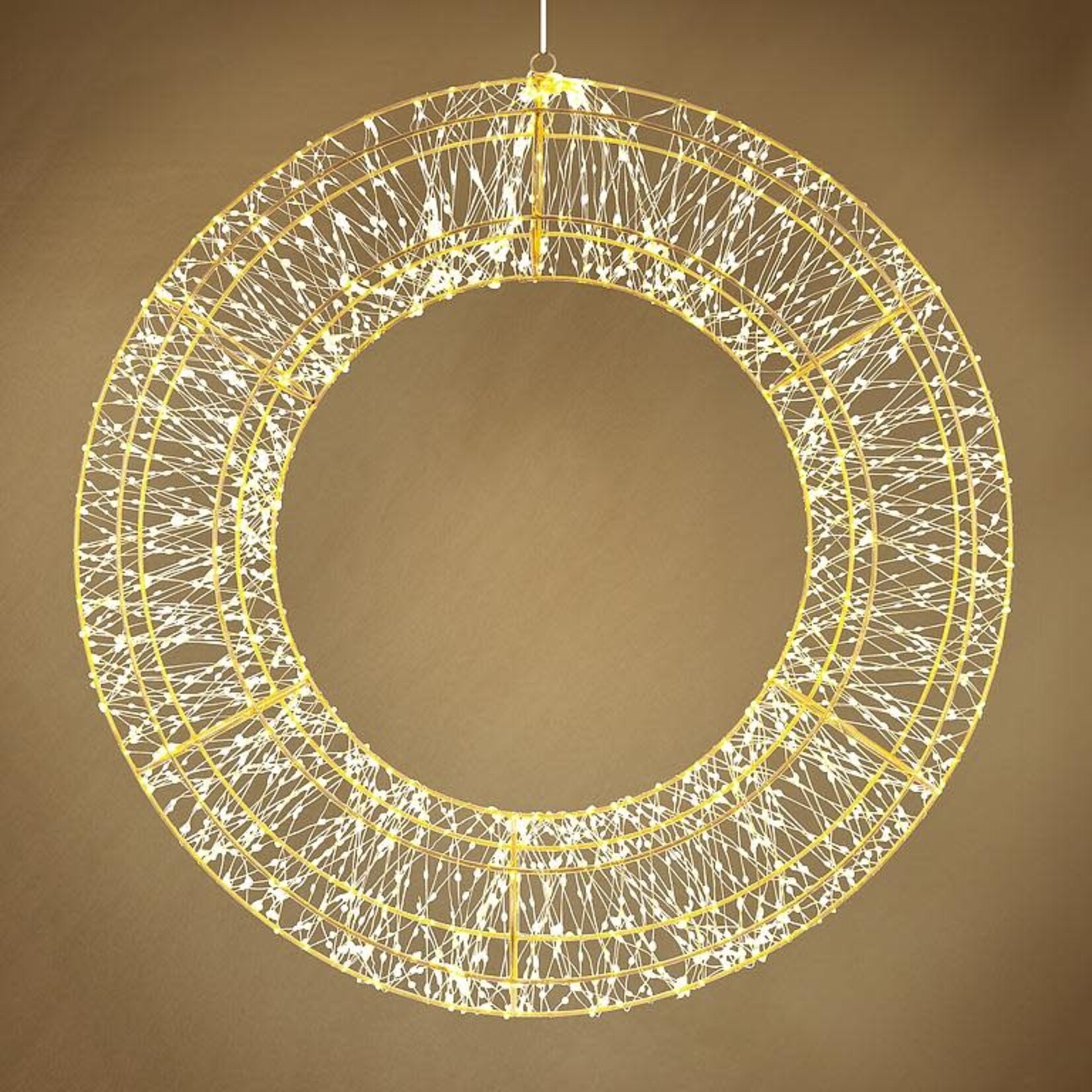 Large 2400L Micro LED Wreath-27.5"D