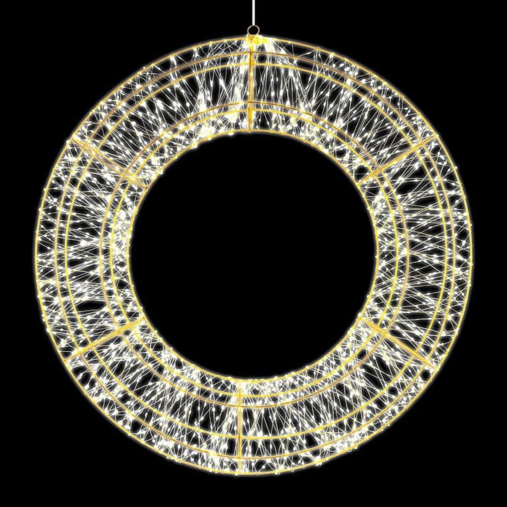 Large 2400L Micro LED Wreath-27.5"D