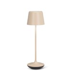 Bell Shape Cordless LED Lamp-Matte Sand-9.5"H