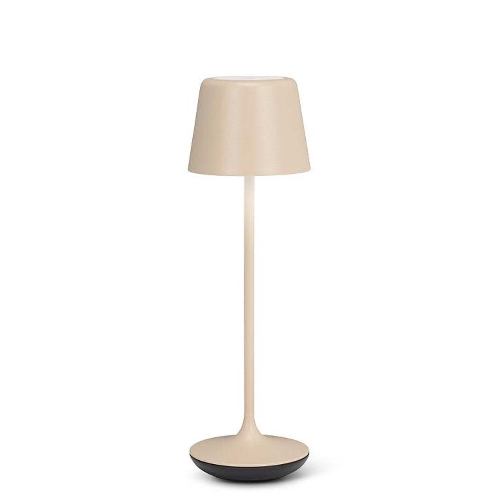 Bell Shape Cordless LED Lamp-Matte Sand-9.5"H