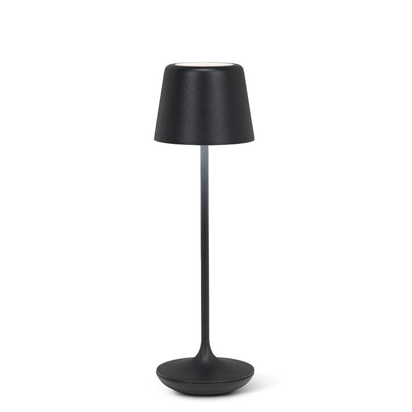 Bell Shape LED Lamp-Matte Black-9.5"H
