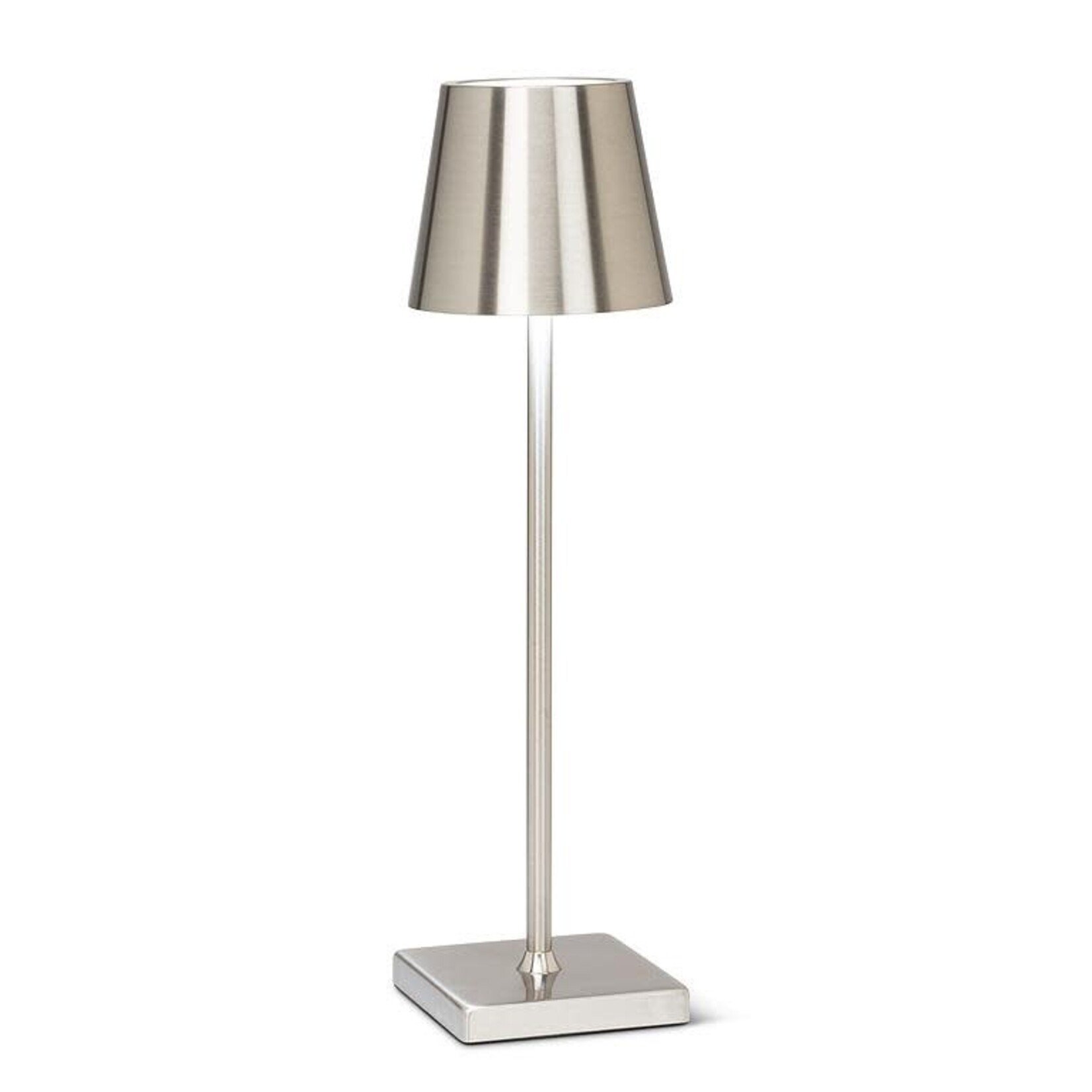 Classic Shade LED Table Light-15"H-Silver