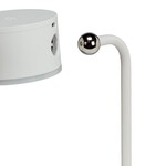 4PC Drum Magnet LED Lamp-Matte Wht-3.25"D