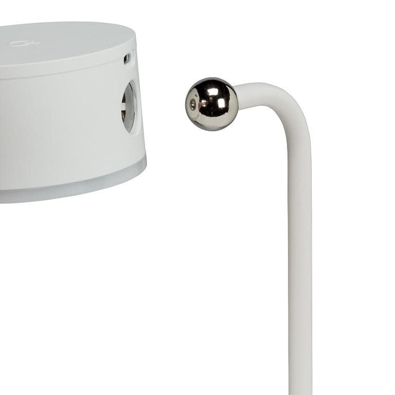 4PC Drum Magnet LED Lamp-Matte Wht-3.25"D