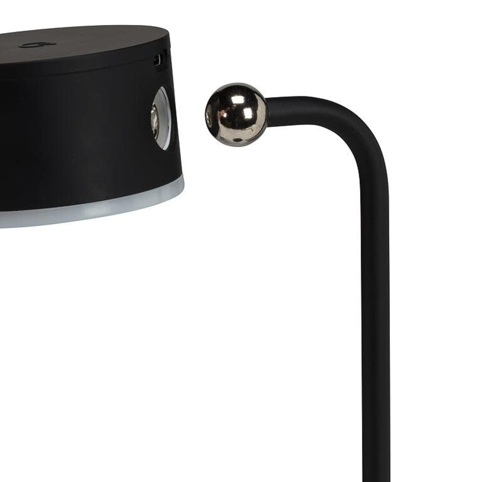 4PC Drum Magnet LED Lamp-Matte Blk-3.25"D