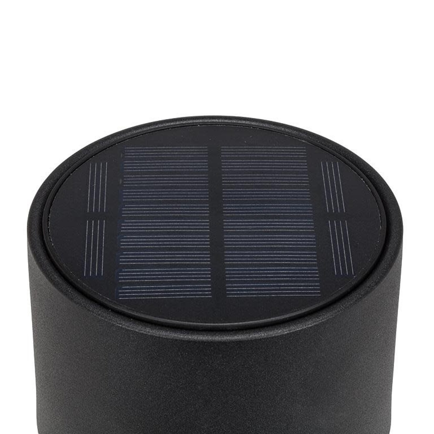 Classic Solar LED Outdoor Table Lamp-Blk-12"H