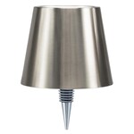 Classic Shade LED Bottle Stopper Light-5"H-Sil
