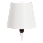 Classic Shade LED Bottle Stopper Light-5"H-Wht